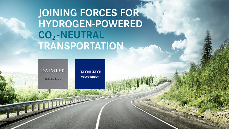Volvokoncernen och Daimler Truck AG vill leda utvecklingen av hållbara transporter genom att bilda ett samriskbolag för storskalig produktion av bränsleceller